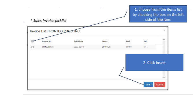 Navigating to AR Payment
