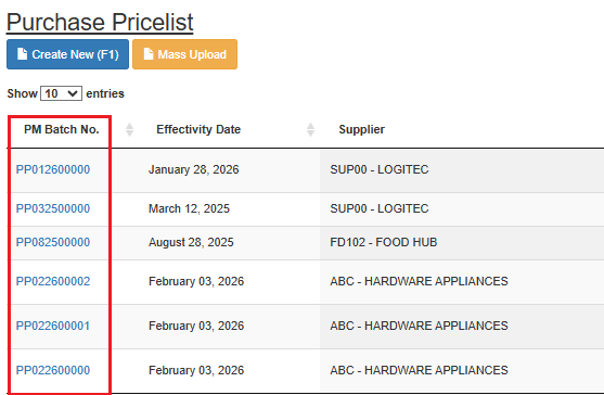 Navigating to Pplist