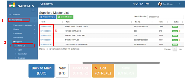 Navigating to CustomerGroup