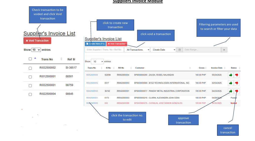 Navigating to SupplierInvoice