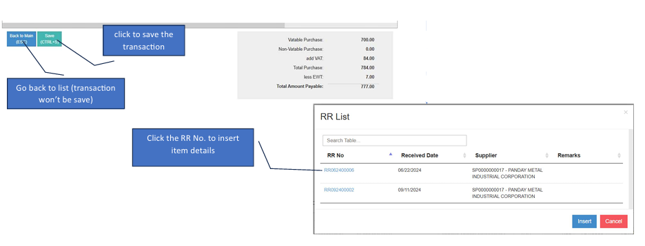 Navigating to SupplierInvoice